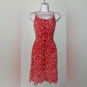 Nantucket Red Button-Up Dress 💋🌹❣️